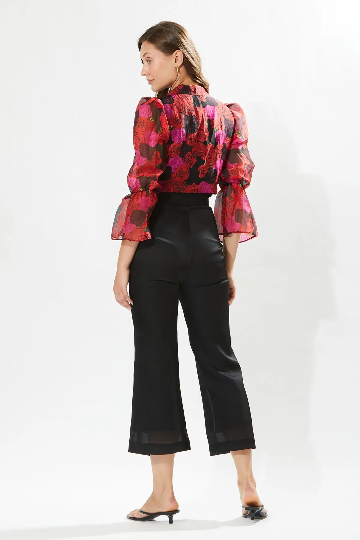 Rosa Print Cropped Blazer