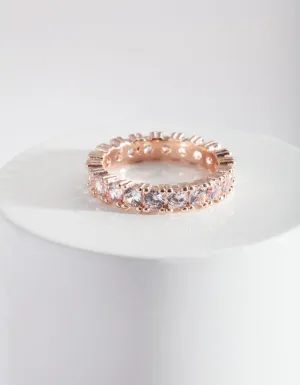 Rose Gold Cubic Zirconia Ring