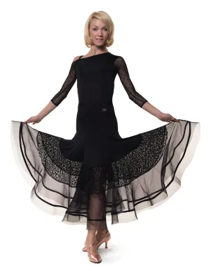 RS Atelier Peach Light Ballroom Skirt