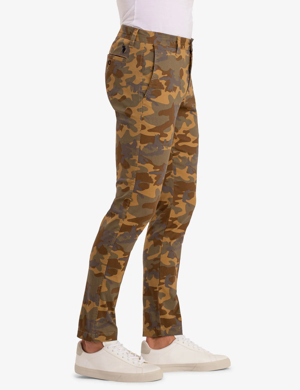 SLIM CAMO CHINO PANTS
