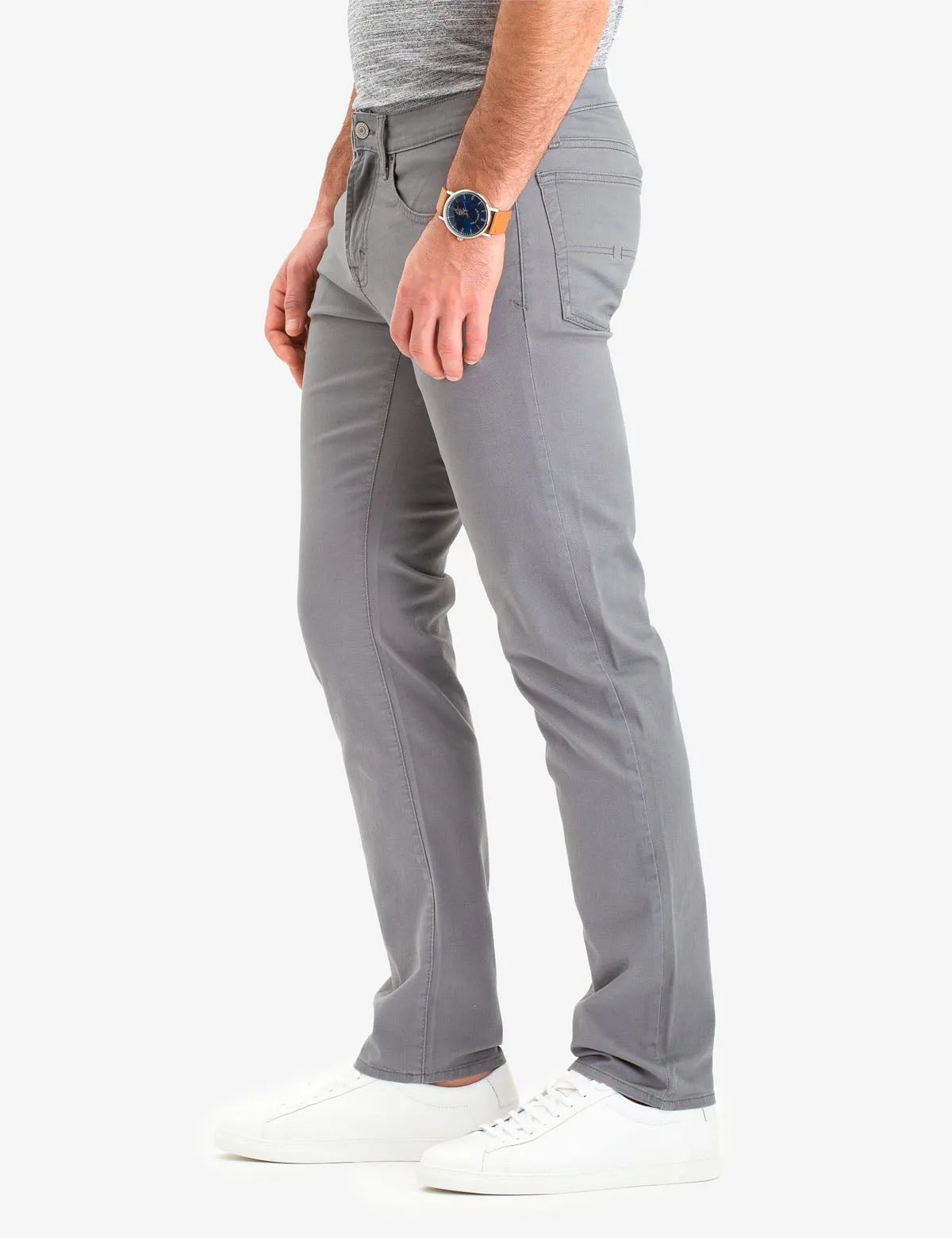 SLIM STRAIGHT 5 POCKET STRETCH CHINO PANTS