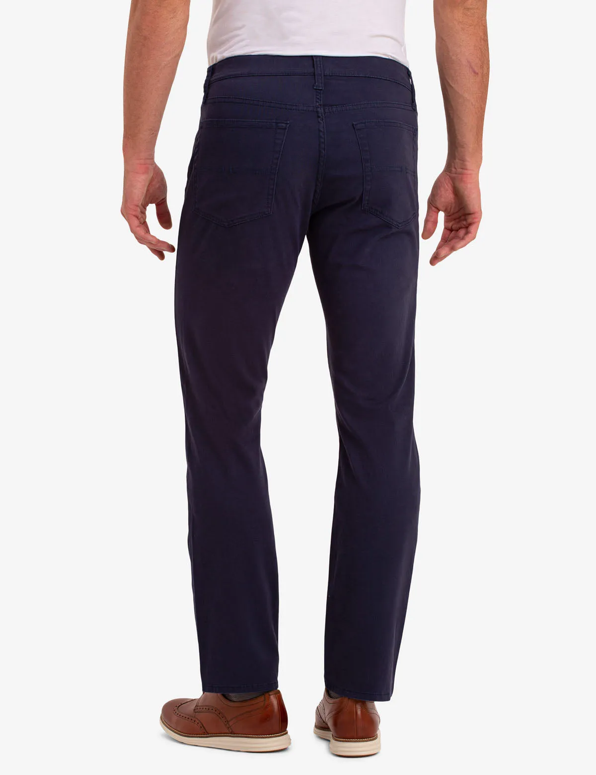 SLIM STRAIGHT 5 POCKET STRETCH CHINO PANTS