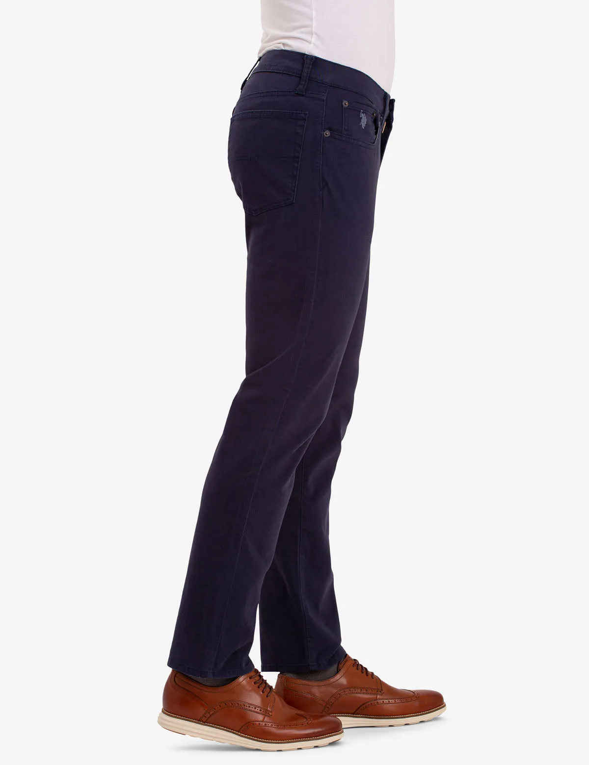 SLIM STRAIGHT 5 POCKET STRETCH CHINO PANTS
