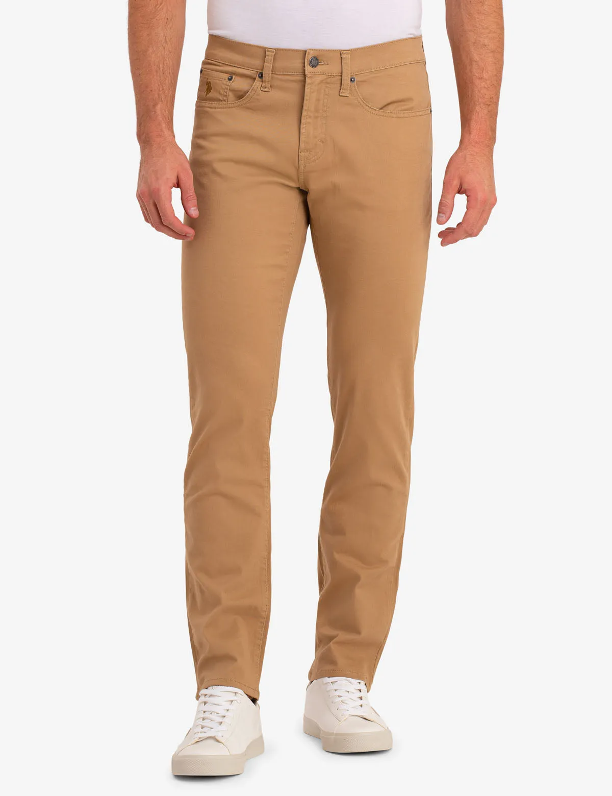 SLIM STRAIGHT 5 POCKET STRETCH CHINO PANTS