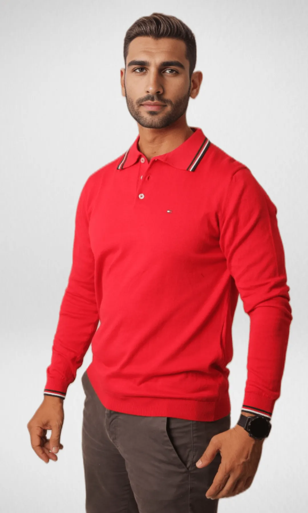 TH 2023 Polo Sweatshirt - Red