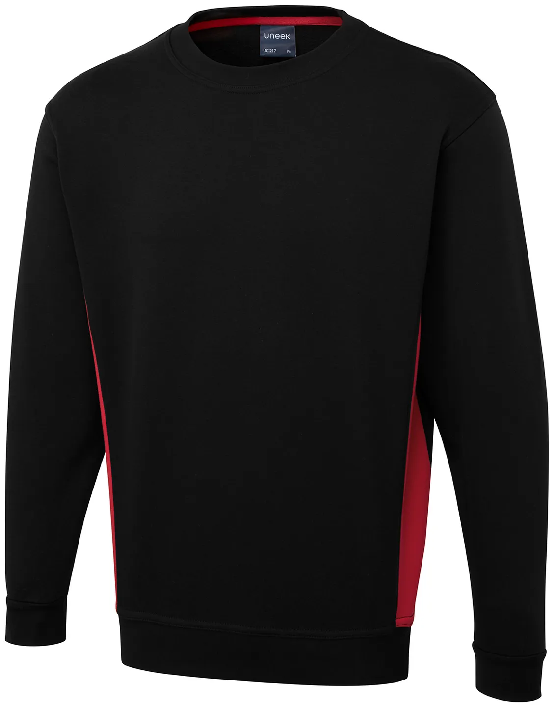 Two Tone Crew New Sweatshirt | Black/Red