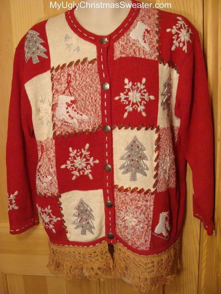 Ugly Christmas Sweater Festive Red Winter