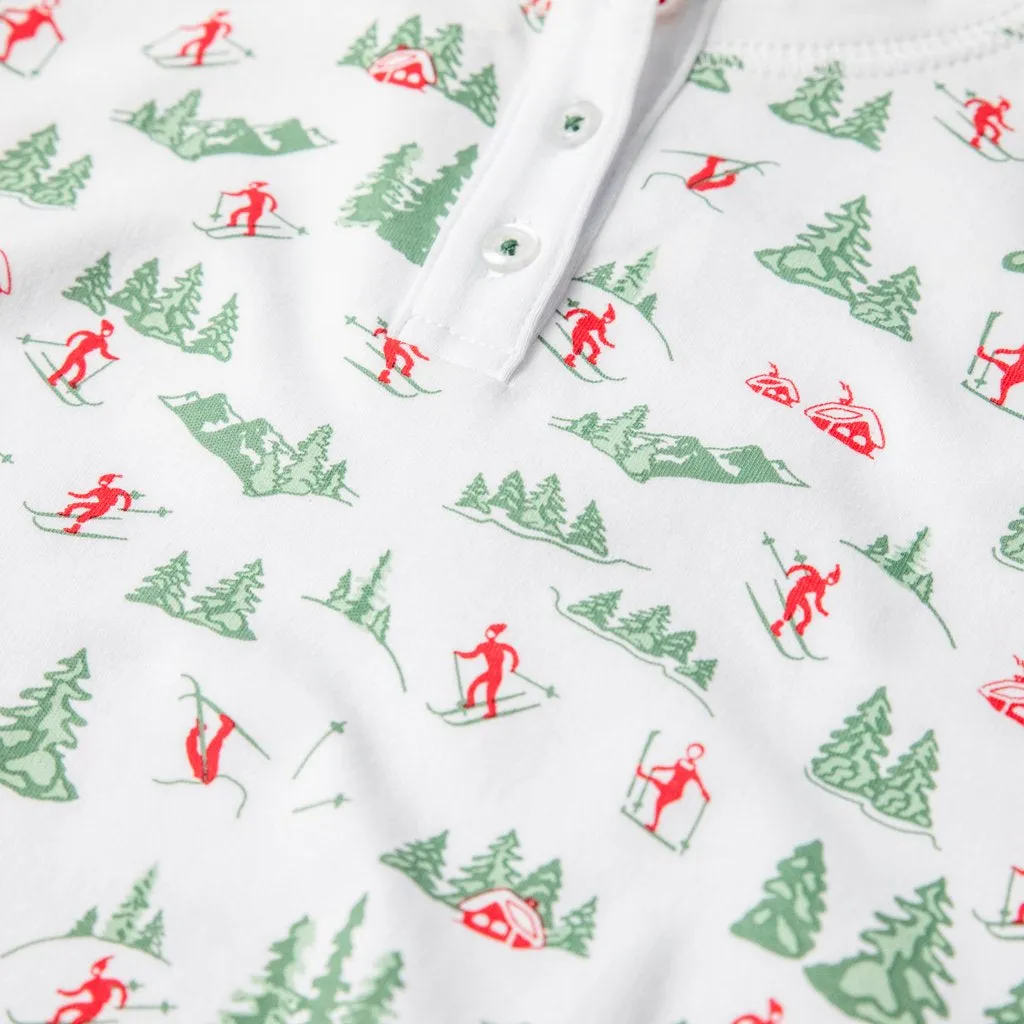 Vintage Skiers Onesie   Hat